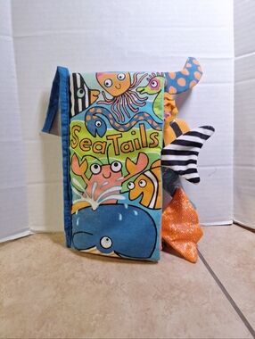 Jellycat Soft Book Infant 'Sea Tails' Anne Wilkinson Wrinkly Crinkly Colorful